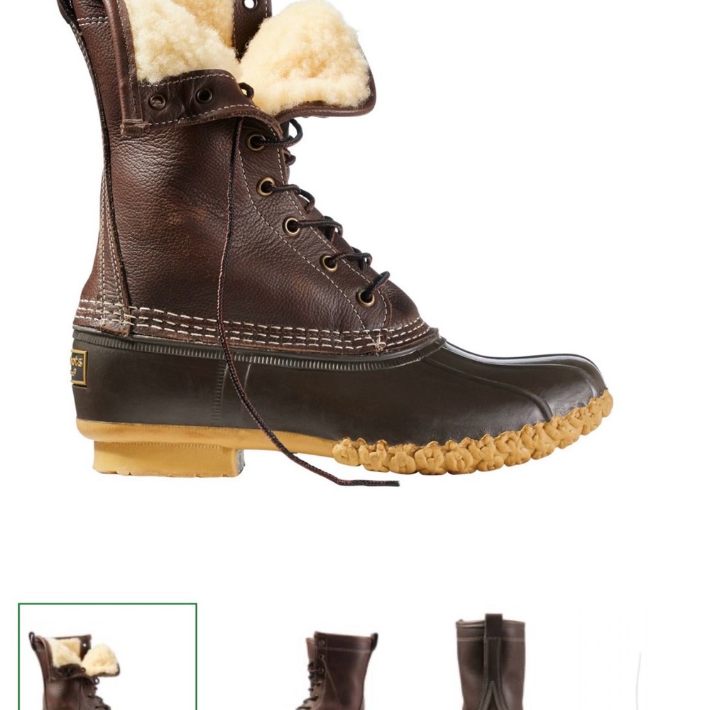 L.L.Bean 10" Shearling-Lined Bean Boots